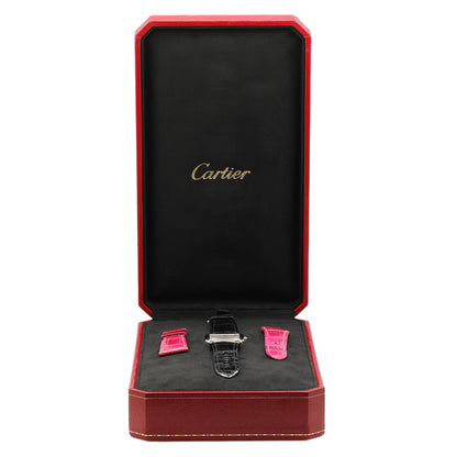 Exclusive Cartier Stainless Steel Tank Divan 2599 — Lifestyle View