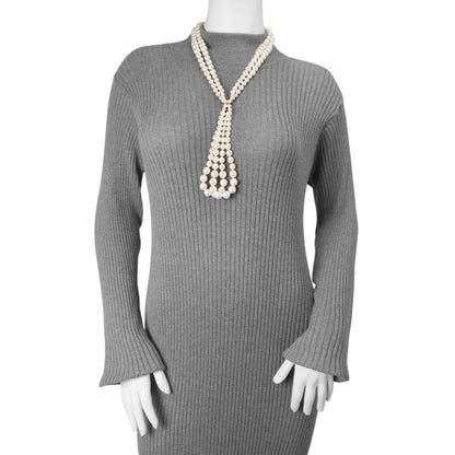 Exclusive Chanel Pearl Double Strand Necklace — Detail View