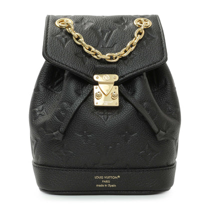 Exclusive Louis Vuitton Black Empreinte Nano Noe Backpack — Front View