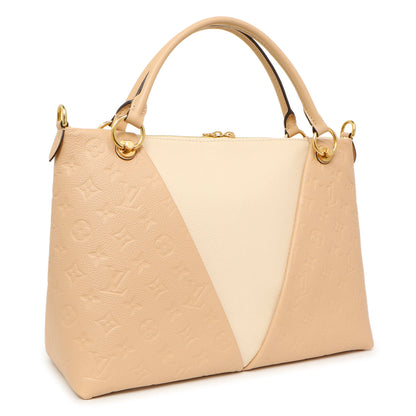 Exclusive Louis Vuitton Beige Empreinte V Tote MM — Side View