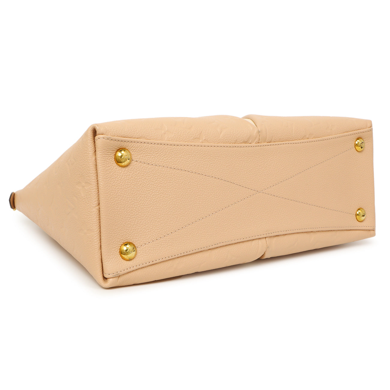 Exclusive Louis Vuitton Beige Empreinte V Tote MM — Back View