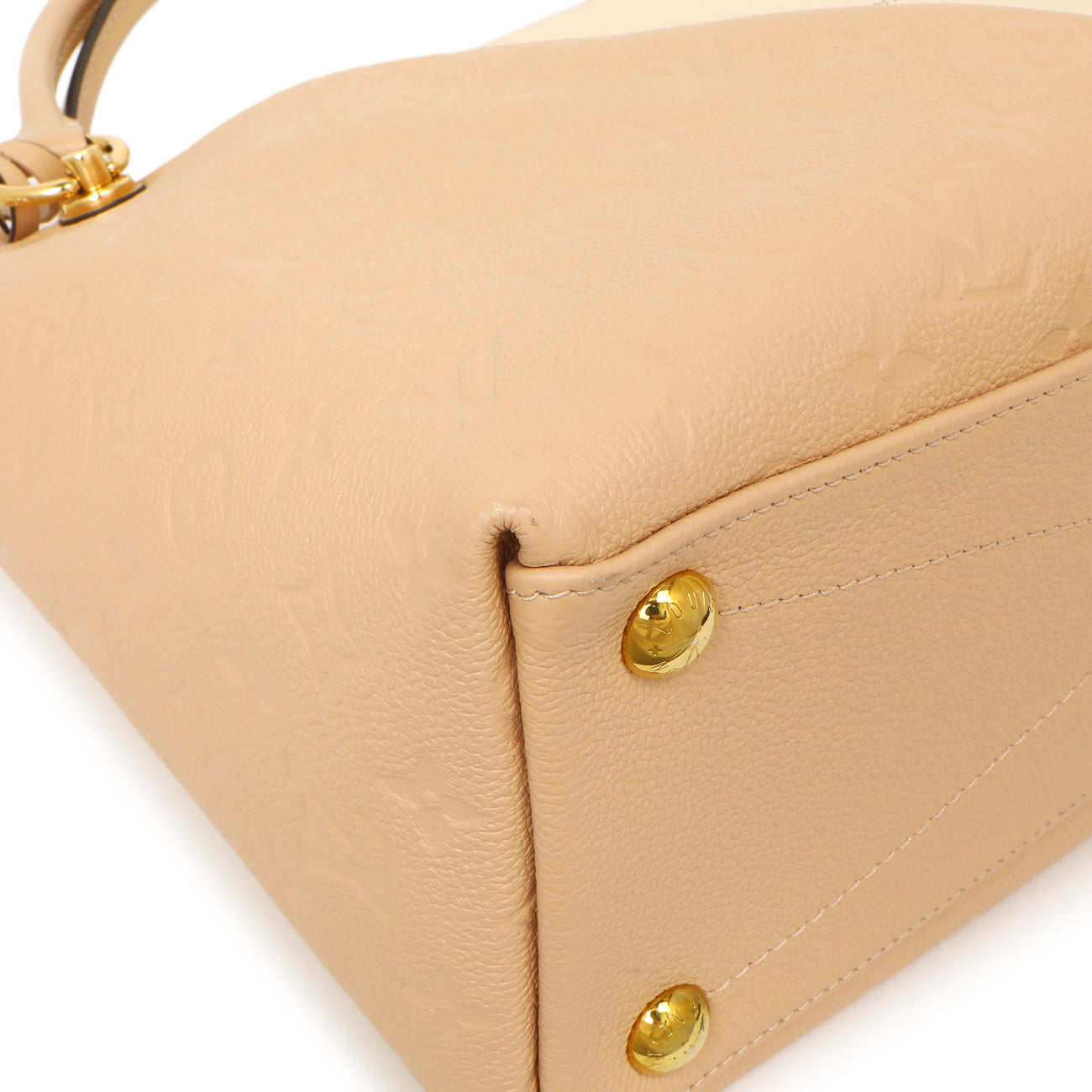 Exclusive Louis Vuitton Beige Empreinte V Tote MM — Top View