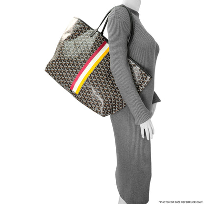 Exclusive Goyard Black Goyardine Saint Louis GM — Lifestyle View