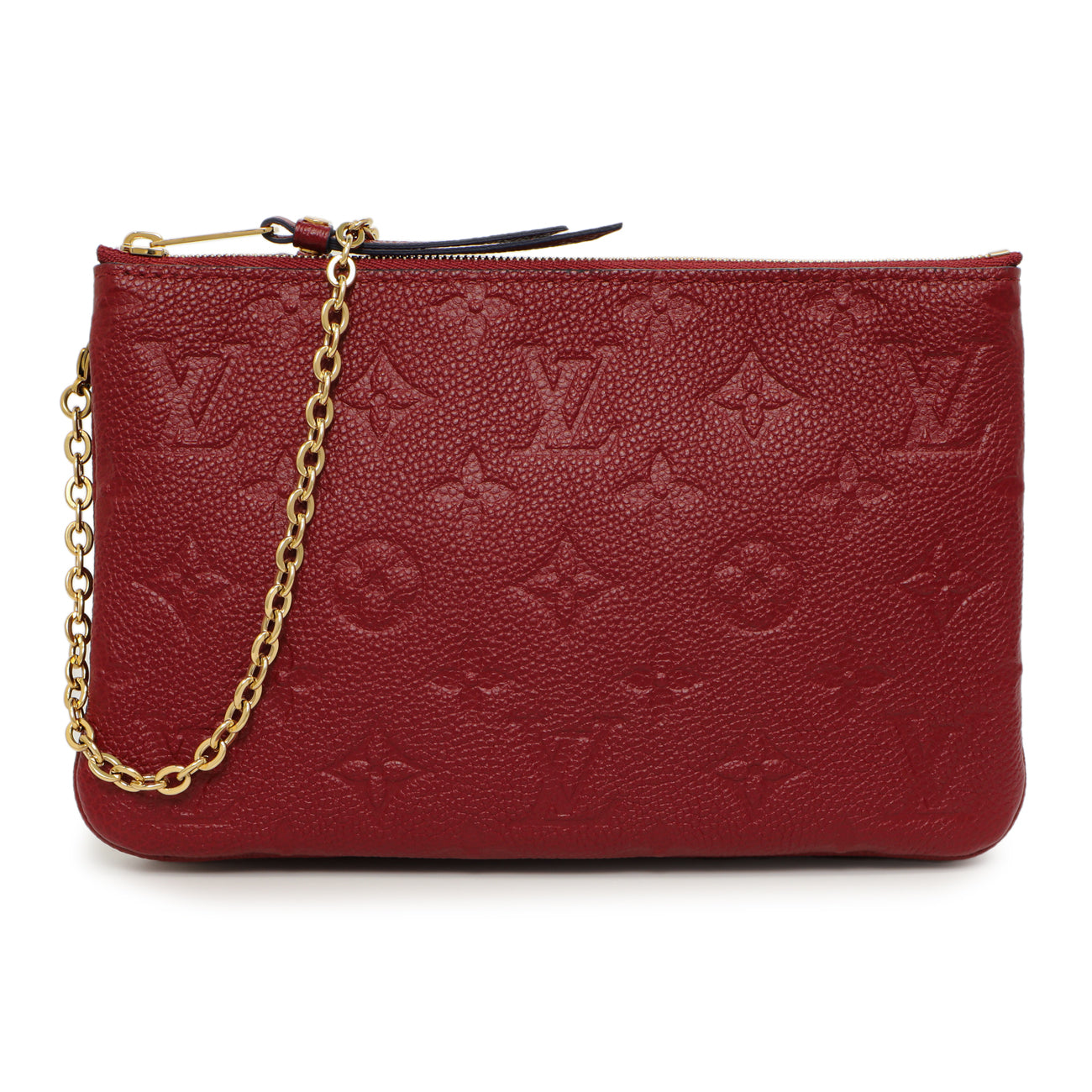 Exclusive Louis Vuitton Cherry Berry Empreinte Double Zip Pochette — Front View