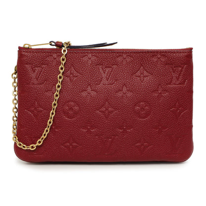 Exclusive Louis Vuitton Cherry Berry Empreinte Double Zip Pochette — Front View