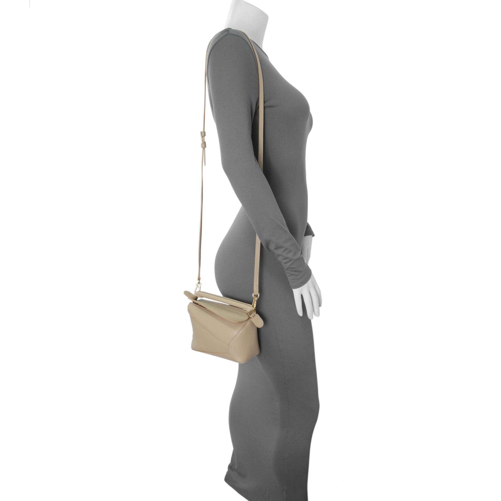 Exclusive Loewe Sand Grained Calfskin Mini Puzzle Bag — Alternate View 7