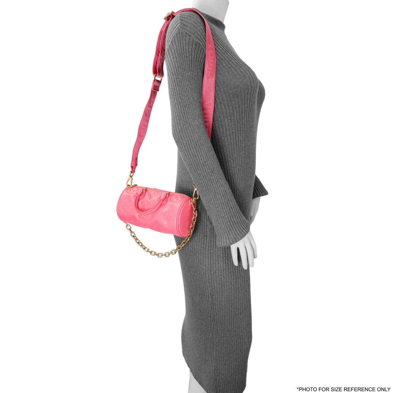 Exclusive Louis Vuitton Dragon Fruit Calfskin Papillon BB — Alternate View 8