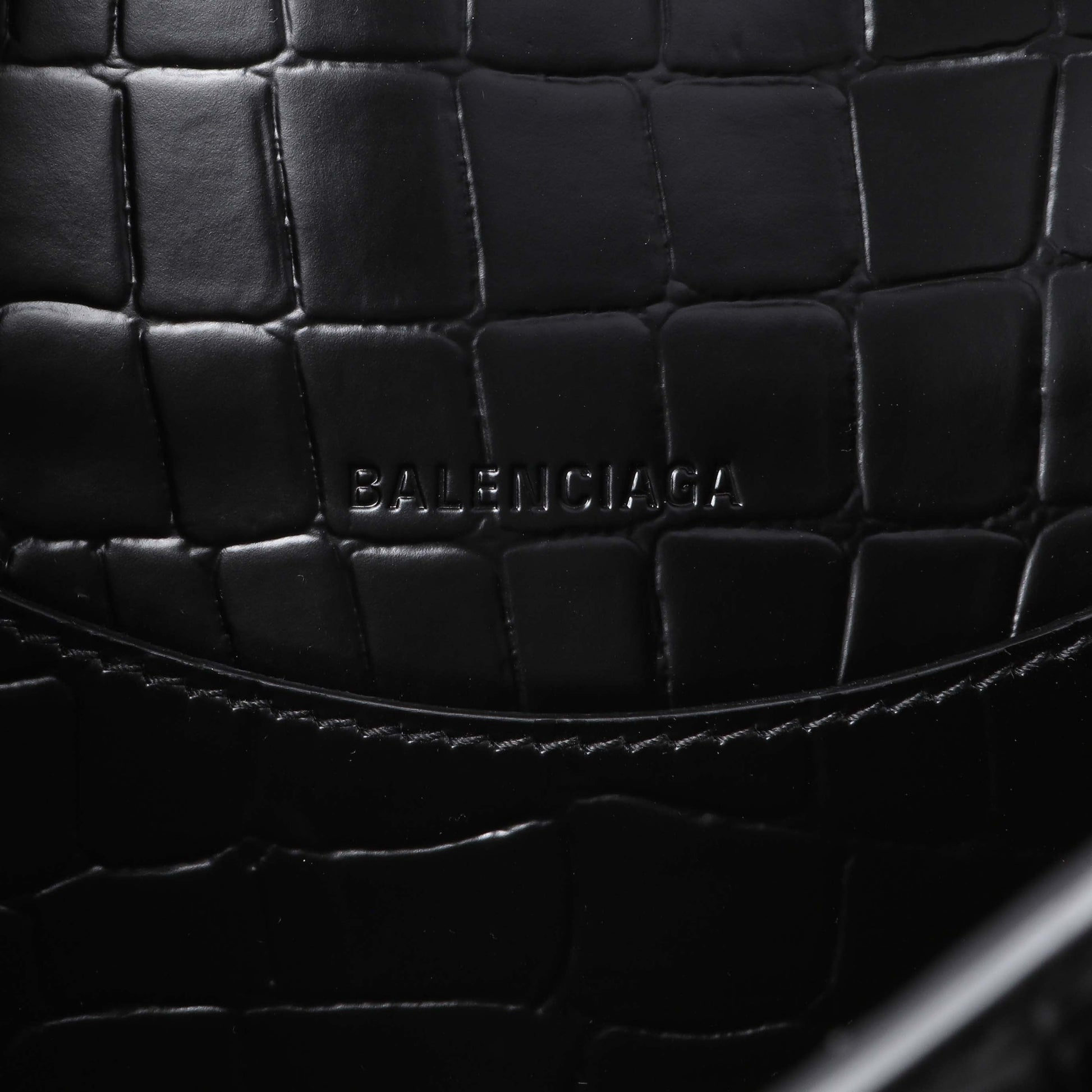 Exclusive Balenciaga Black Crocodile Embossed Neo Classic Hardware S City — Alternate View 9