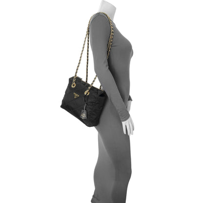 Exclusive Prada Black Re-Nylon Saffiano Stitched Re-Edition 1995 Shoulder Bag — Lifestyle View