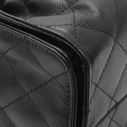 Exclusive Chanel Black Caviar Quilted Small Chanel 25 Handbag — Top View