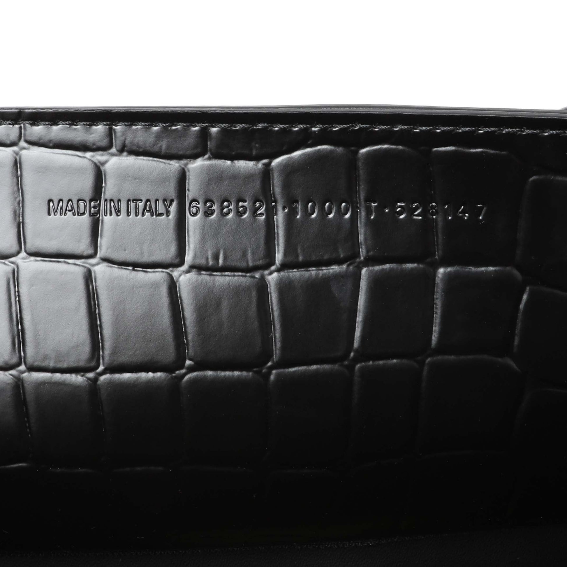 Exclusive Balenciaga Black Crocodile Embossed Neo Classic Hardware S City — Alternate View 10