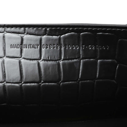 Exclusive Balenciaga Black Crocodile Embossed Neo Classic Hardware S City — Alternate View 10
