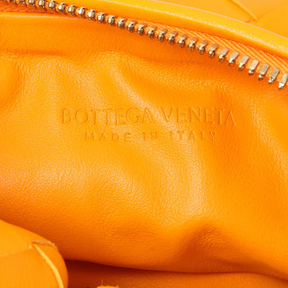 Exclusive Bottega Veneta Orange Nappa Intrecciato Mini Jodie — Detail View