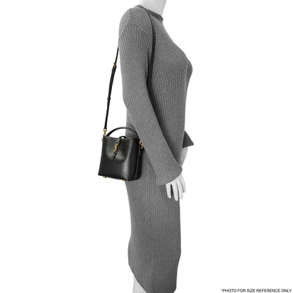 Exclusive Saint Laurent Black Calfskin Le 37 Mini Bucket Bag — Alternate View 14