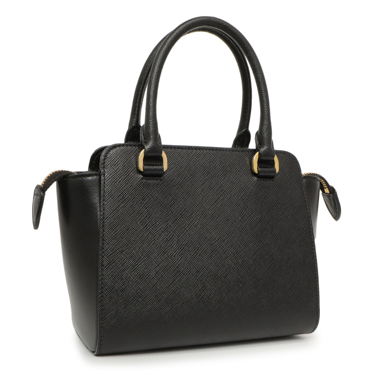 Exclusive Prada Black Saffiano Soft Calf Mini Zipped Tote — Side View