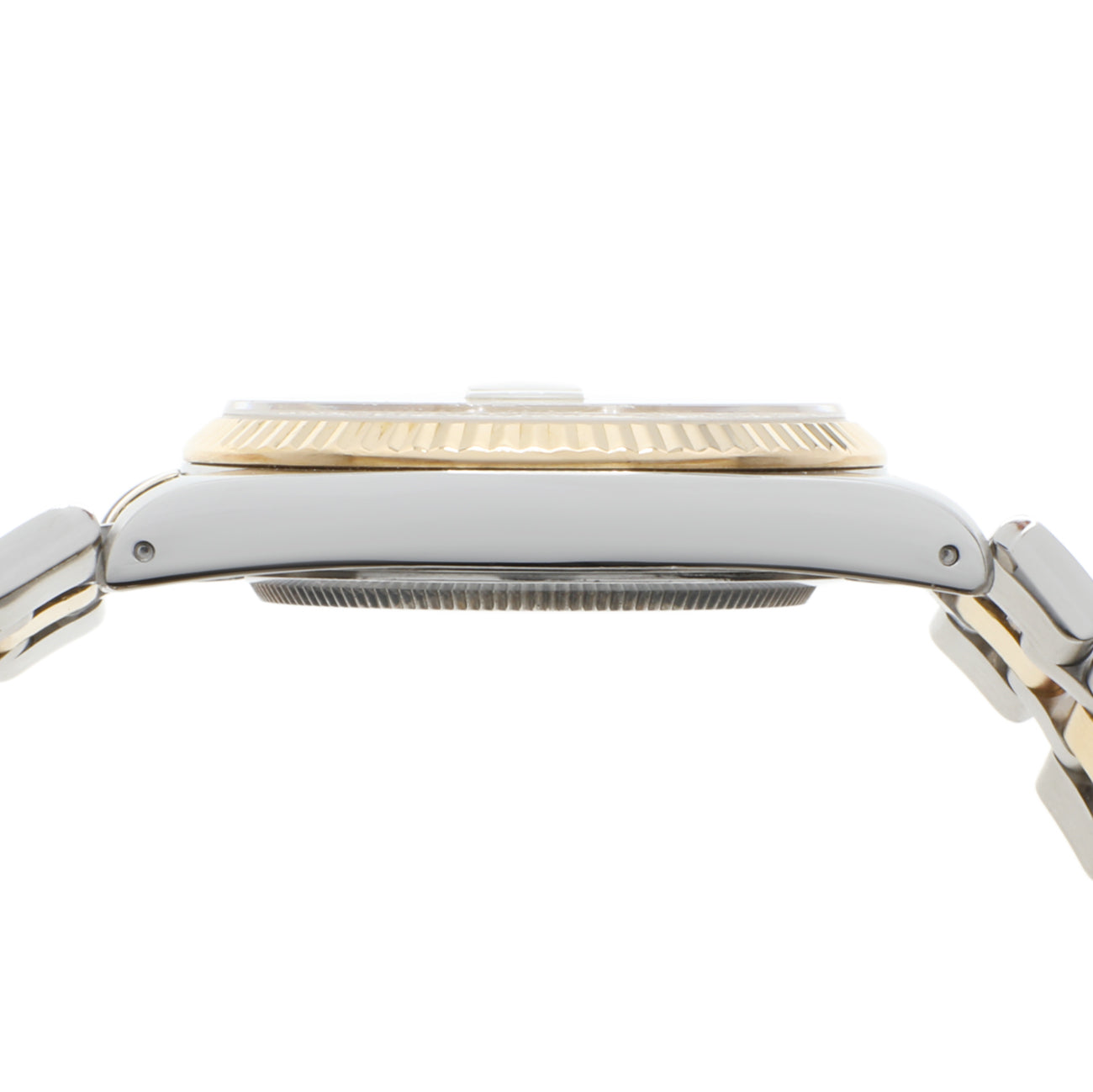 Exclusive Tudor 18K Yellow Gold Stainless Steel Prince Date 74033 — Back View