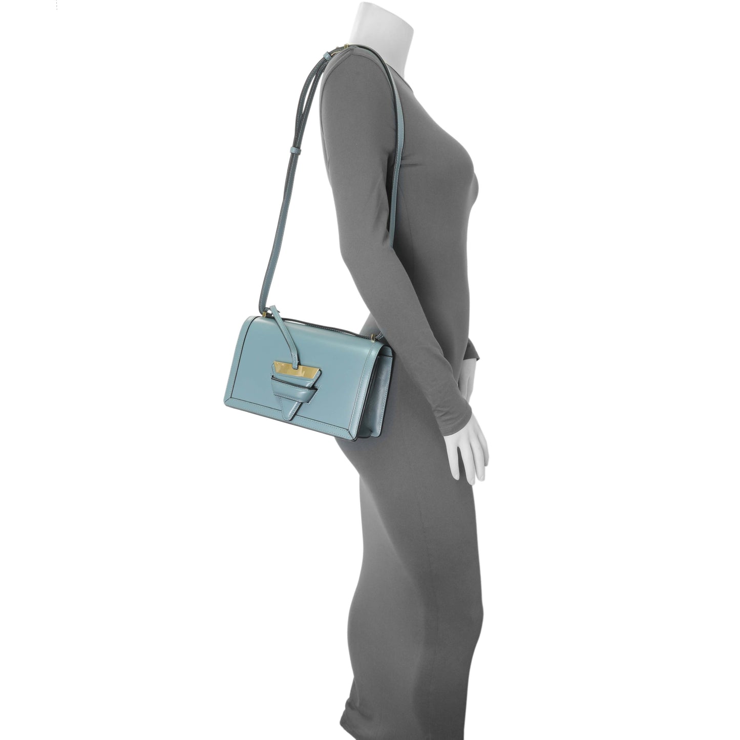 Exclusive Loewe Barcelona Flap Stone Blue Medium — Alternate View 8