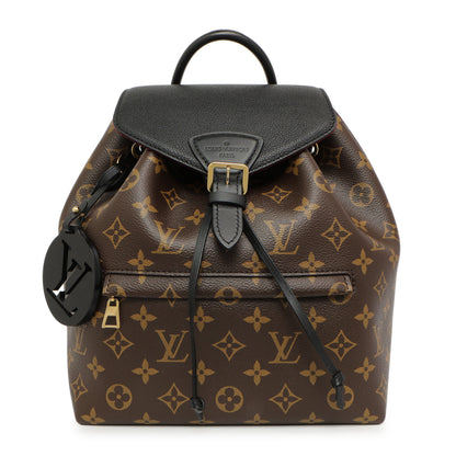 Exclusive Louis Vuitton Black Monogram Montsouris PM — Front View