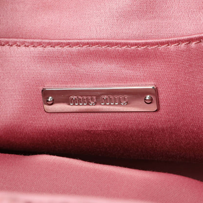 Exclusive Miu Miu Pink Nappa Matelasse Bucket Bag — Detail View