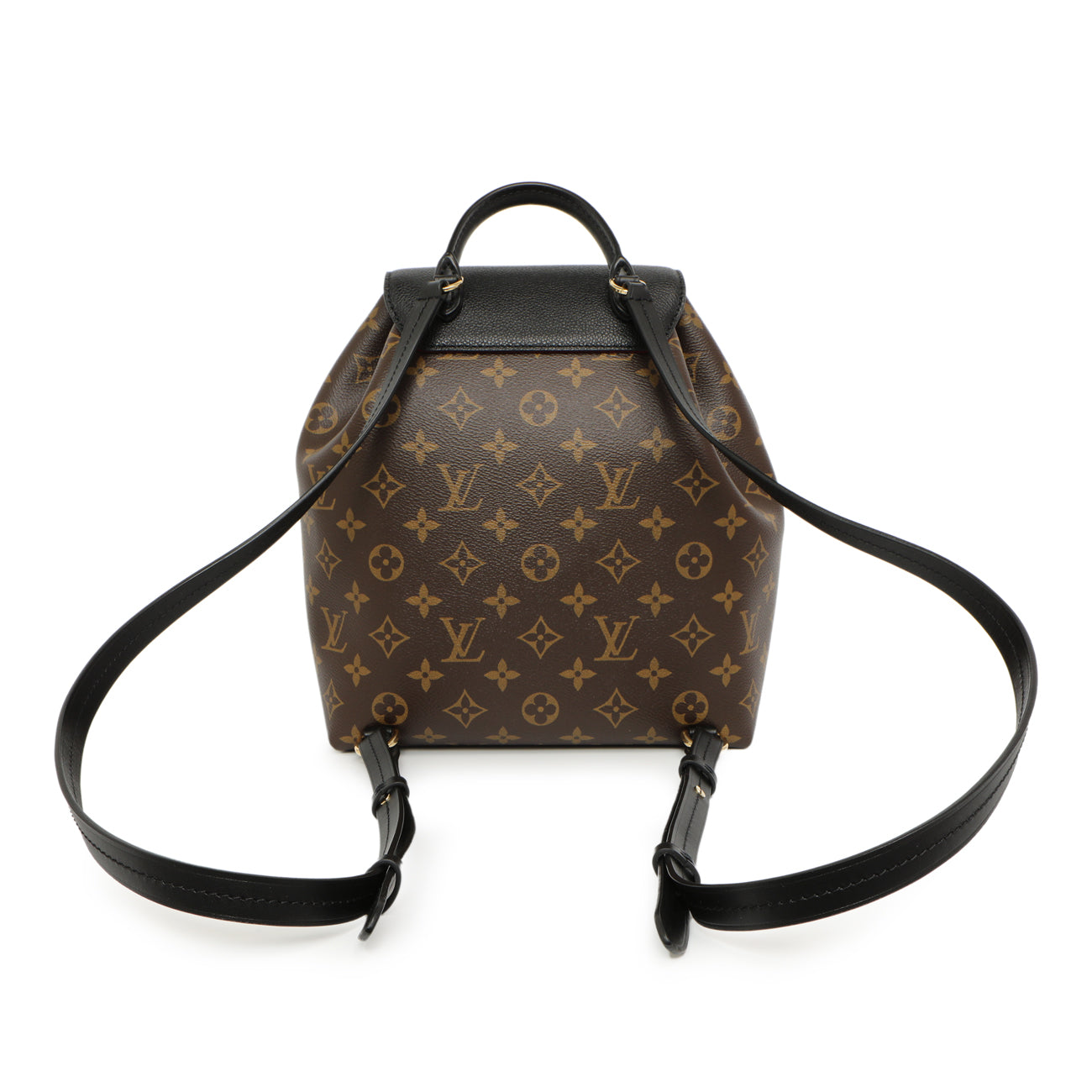 Exclusive Louis Vuitton Black Monogram Montsouris PM — Side View