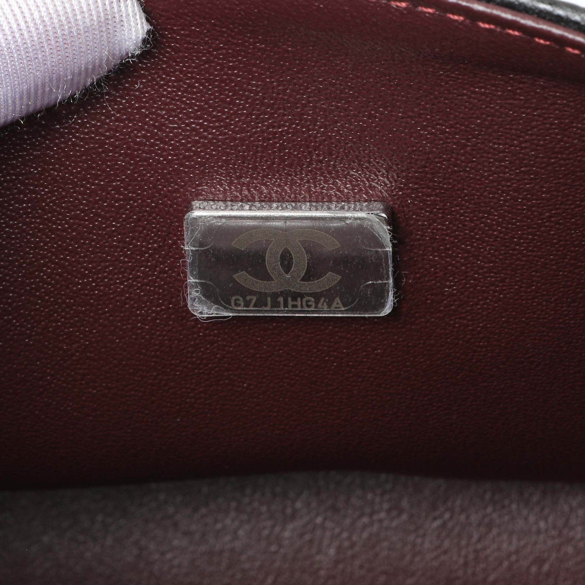 Exclusive Chanel Black Quilted Caviar Small Classic Double Flap — Lifestyle View