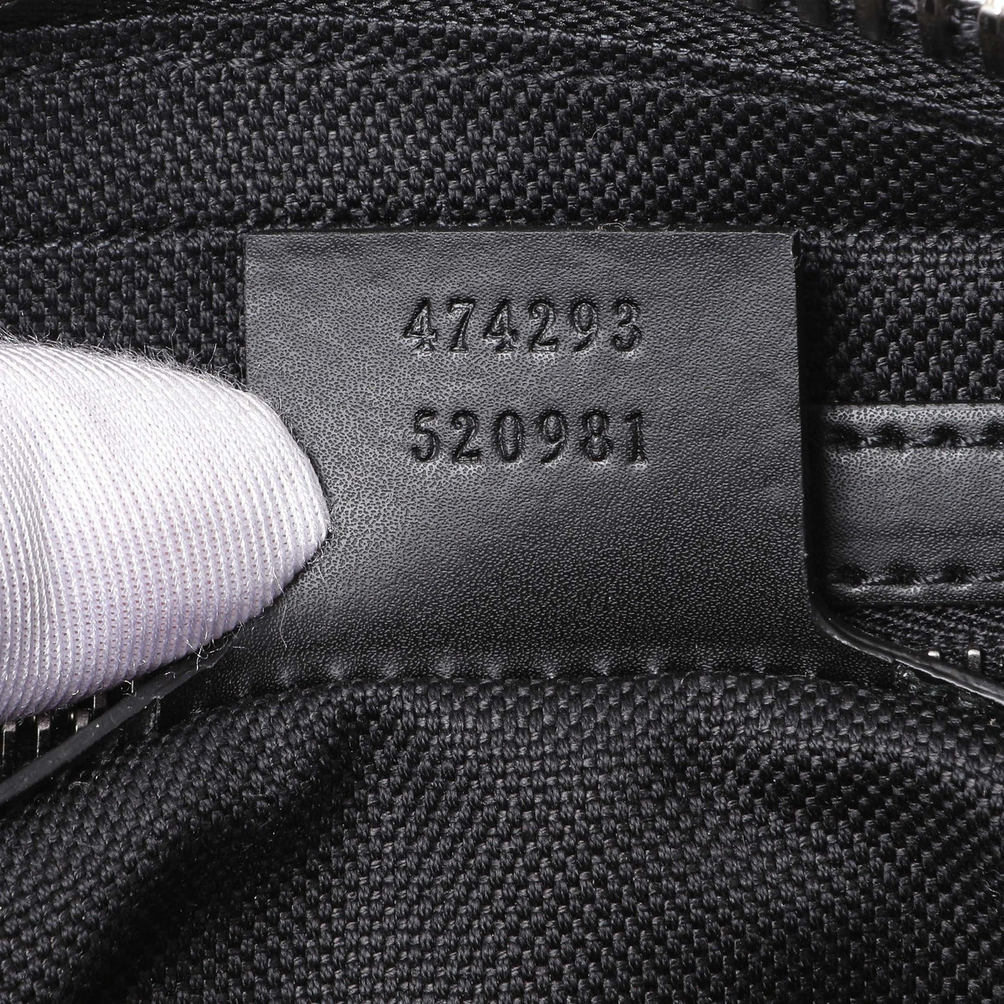 Exclusive Gucci Black Soft GG Supreme Monogram Web Belt Bag — Lifestyle View