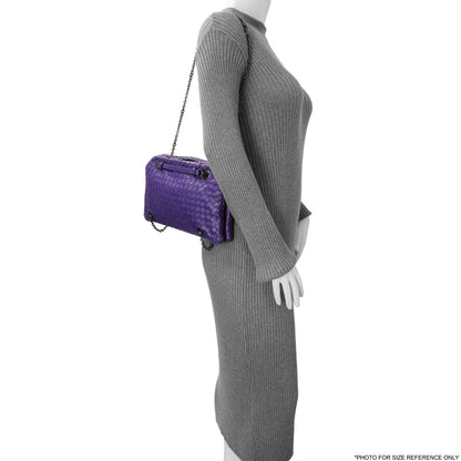Exclusive Bottega Veneta Purple Nappa Intrecciato Duo — Alternate View 8