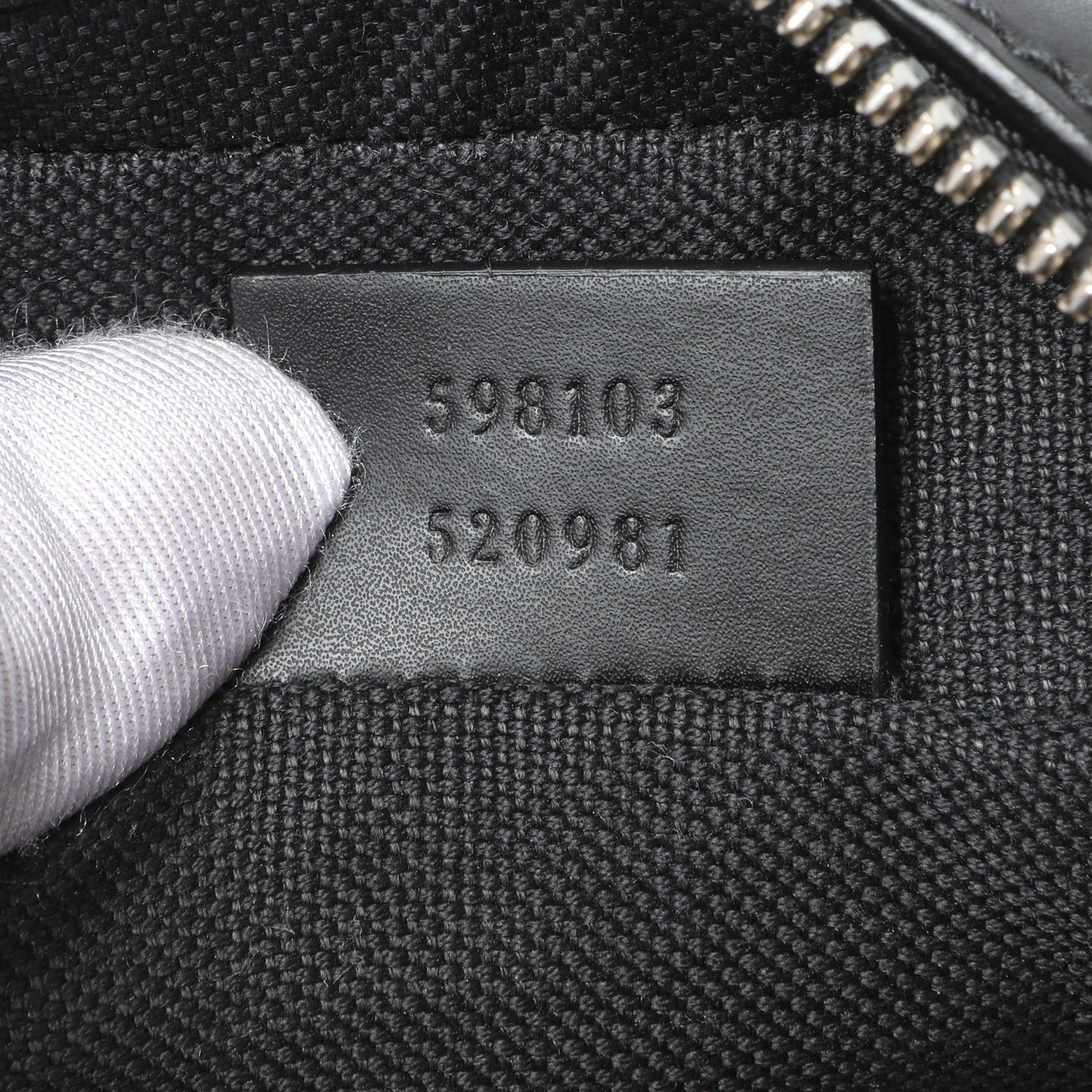 Exclusive Gucci Black GG Supreme Monogram Mini Messenger — Lifestyle View