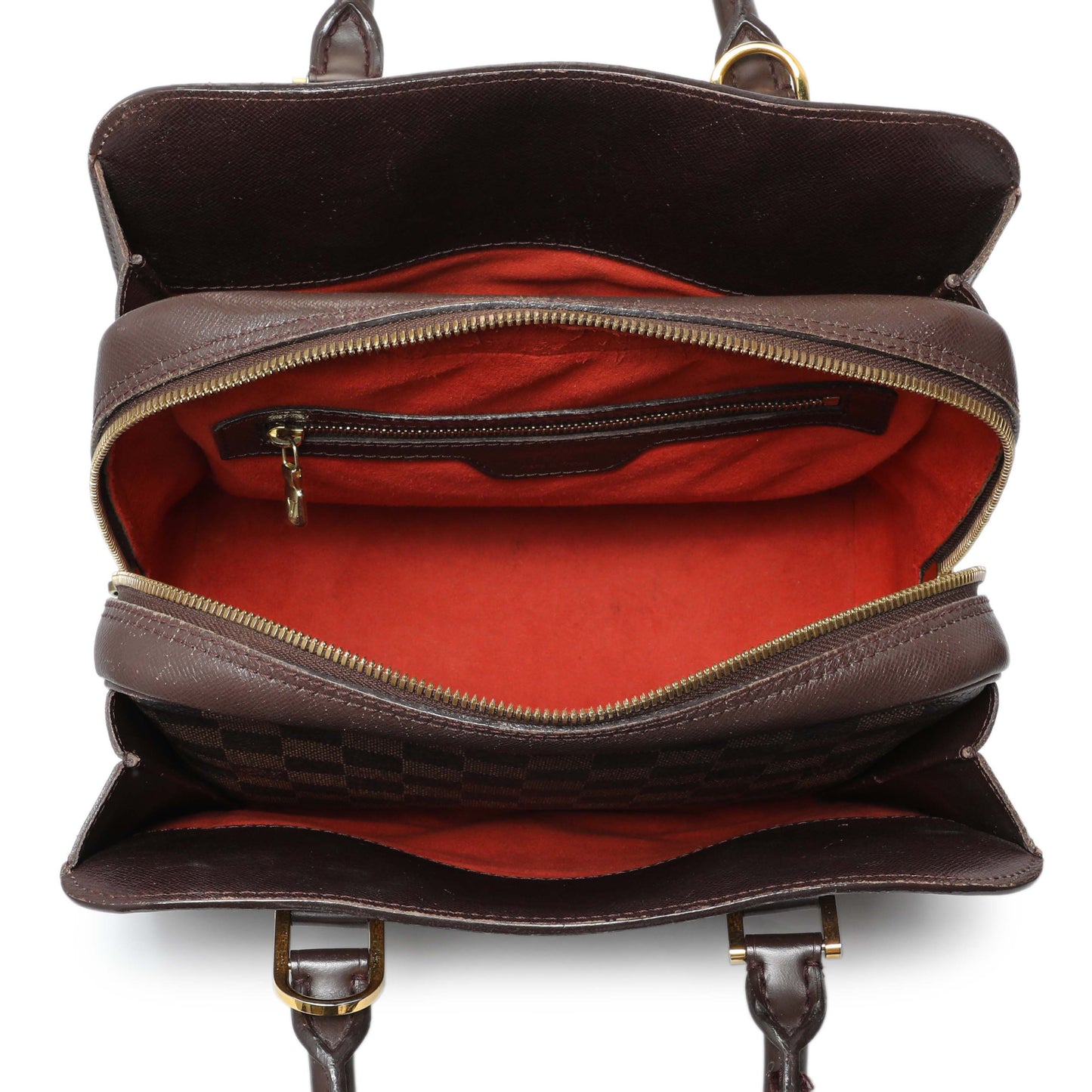 Exclusive Louis Vuitton Damier Ebene Triana Bag — Top View