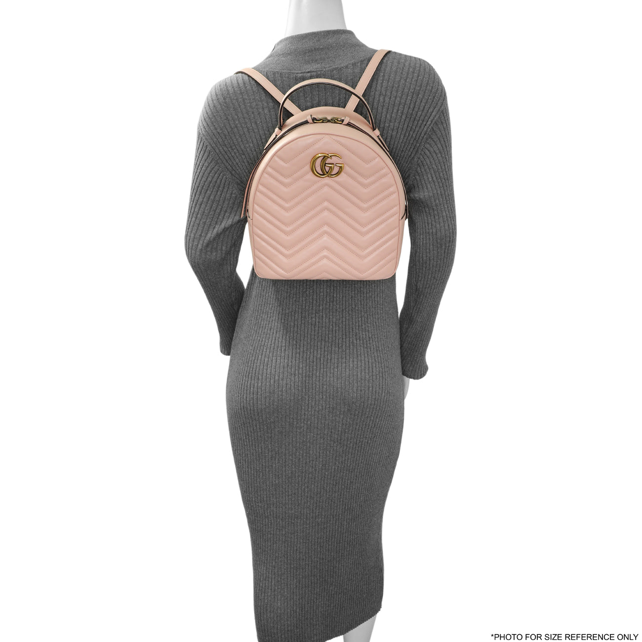 Exclusive Gucci Perfect Pink Calfskin Matelasse GG Marmont Dome Backpack — Alternate View 11