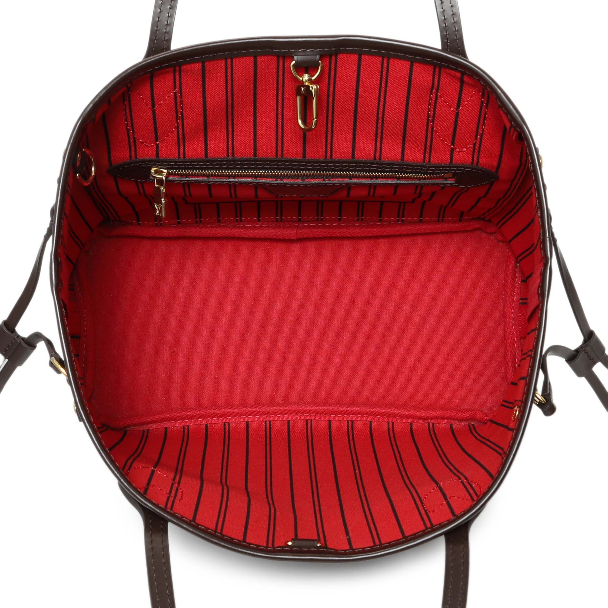 Exclusive Louis Vuitton Damier Ebene Neverfull PM — Top View