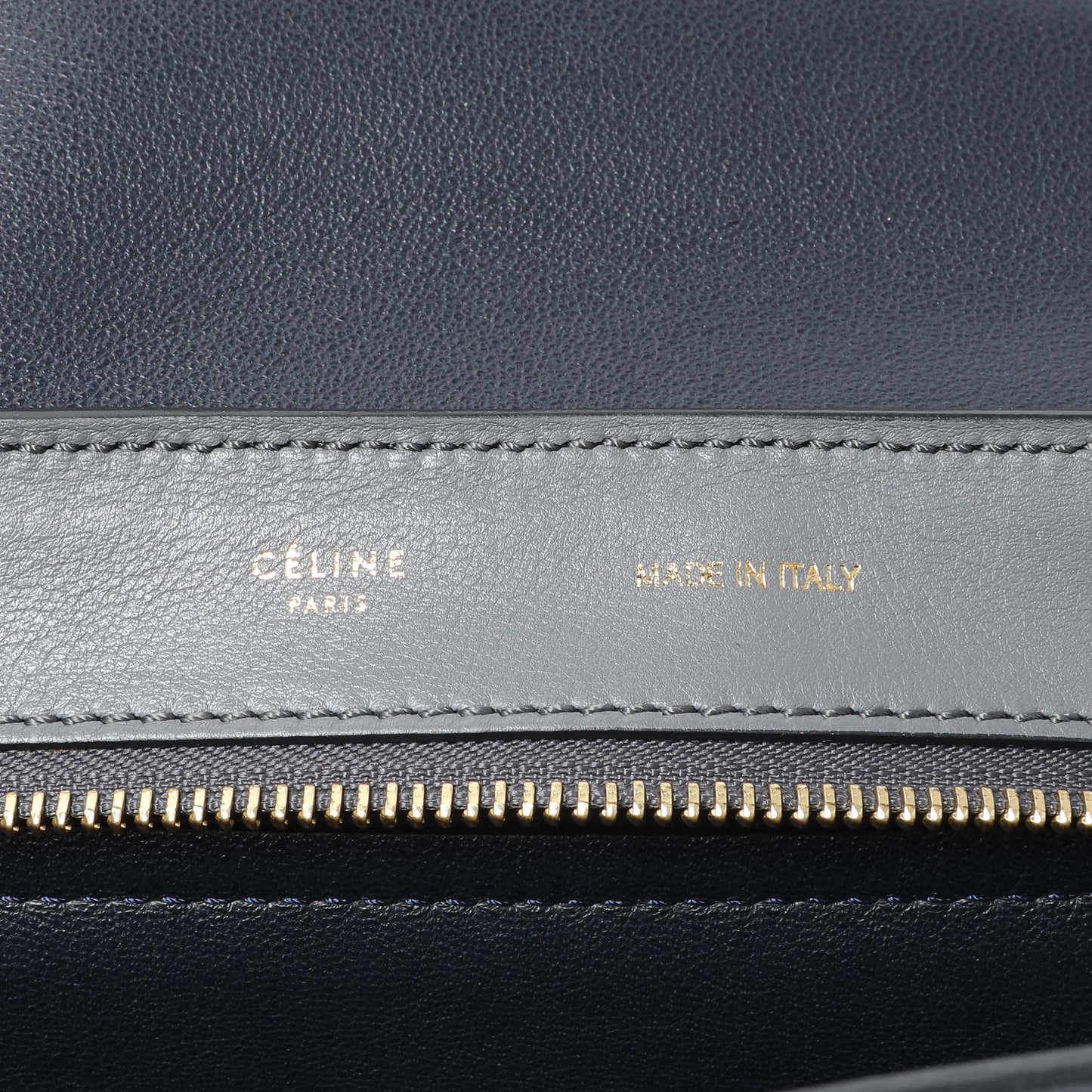Exclusive Celine Calfskin Suede Tri-Color Medium Trapeze — Alternate View 9