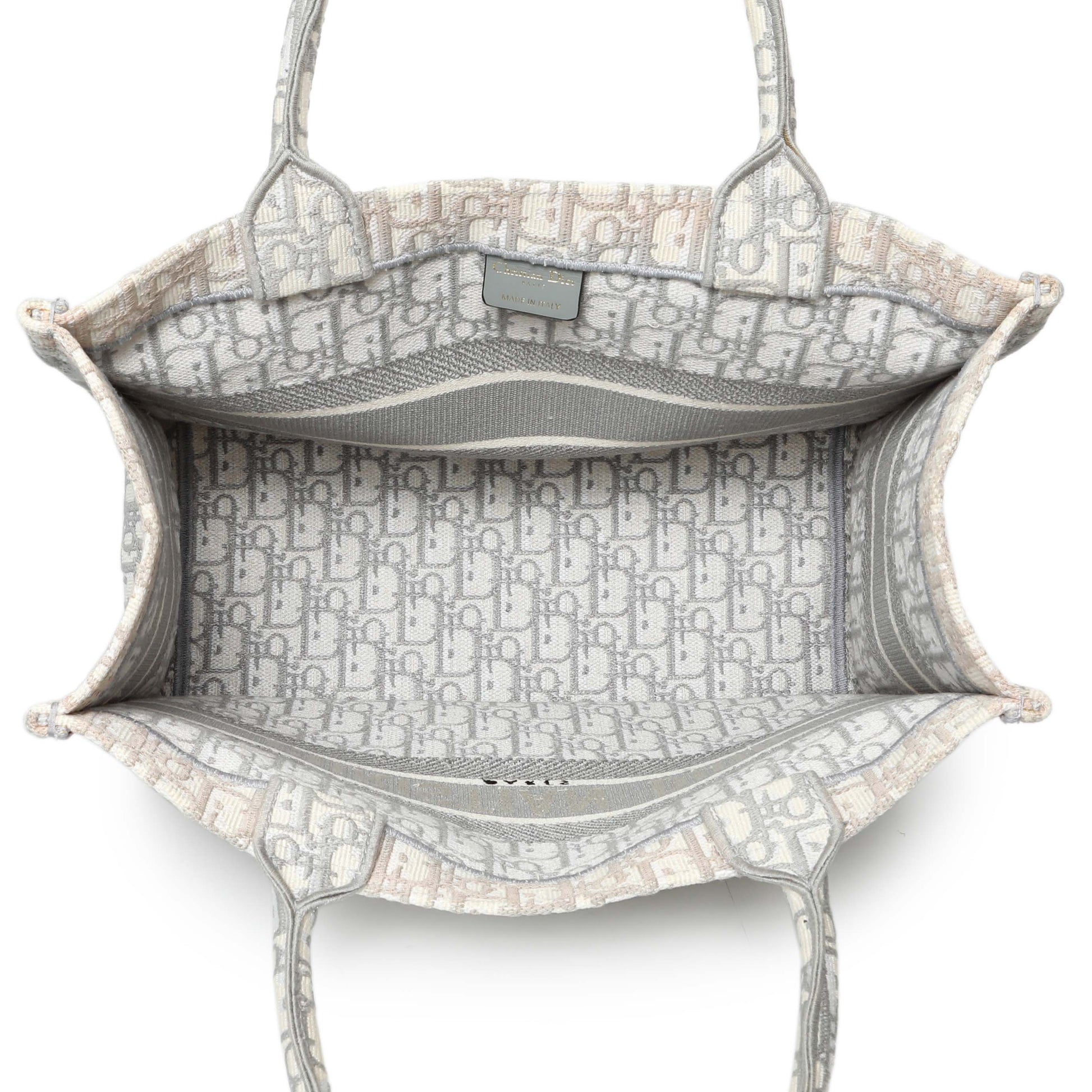 Exclusive Christian Dior Grey Oblique Medium Book Tote — Alternate View 12