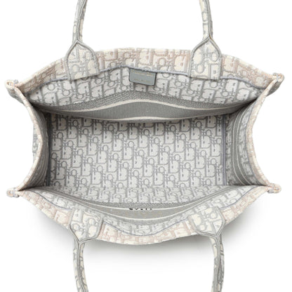 Exclusive Christian Dior Grey Oblique Medium Book Tote — Alternate View 12