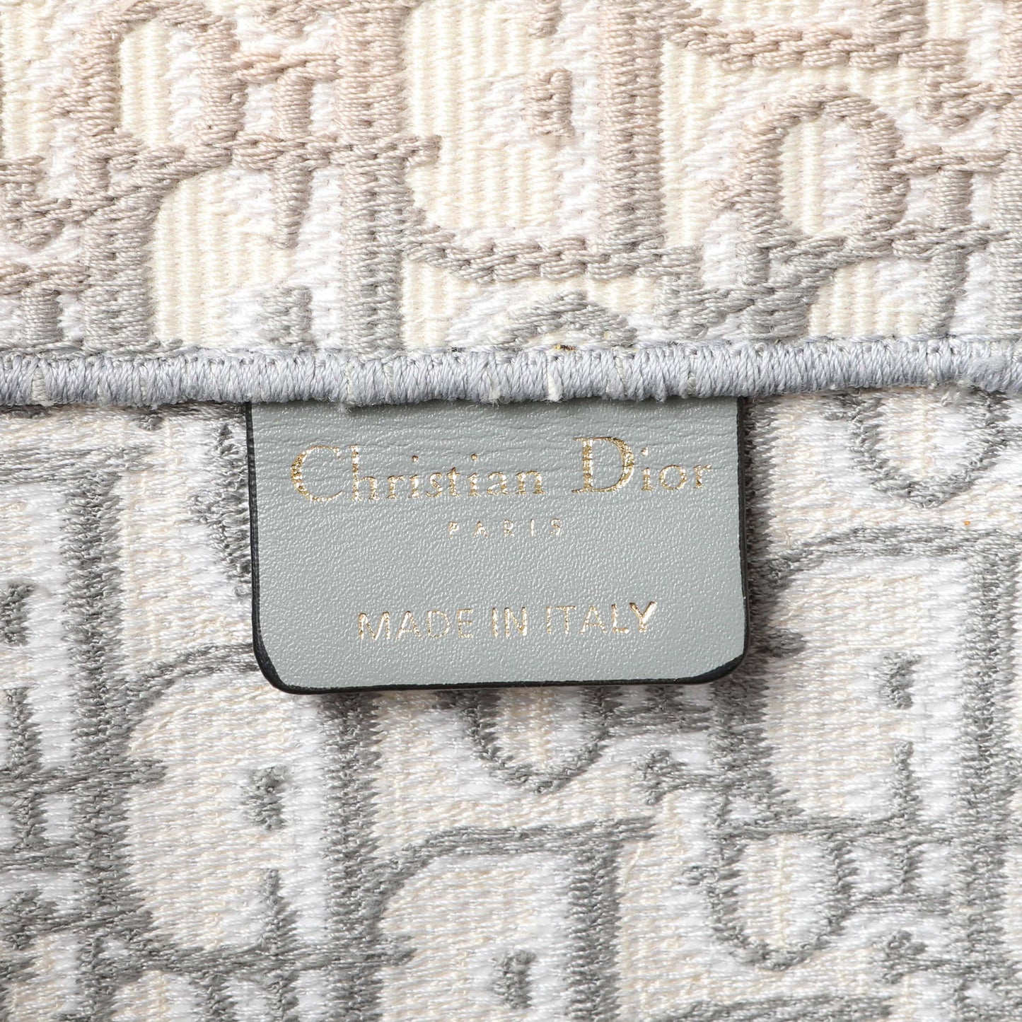 Exclusive Christian Dior Grey Oblique Medium Book Tote — Alternate View 13