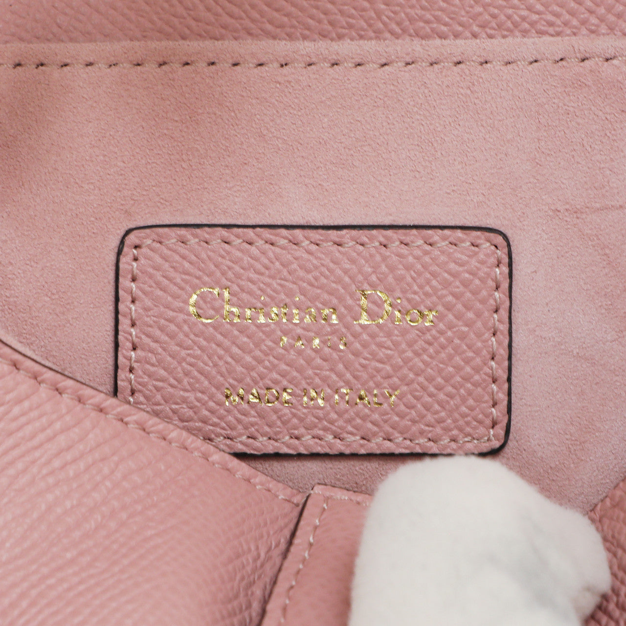 Exclusive Christian Dior Antique Rose Grained Calfskin Mini Saddle Bag — Alternate View 7