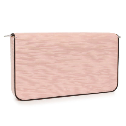 Exclusive Louis Vuitton Rose Ballerine Epi Pochette Felicie — Back View