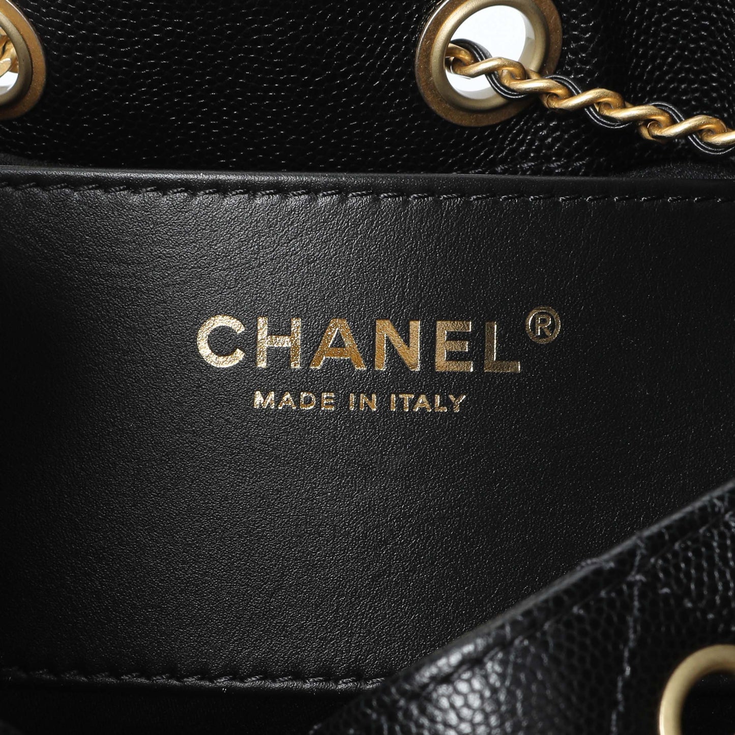 Exclusive Chanel Black Caviar Quilted Small Chanel 25 Handbag — Alternate View 9