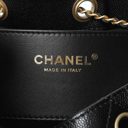 Exclusive Chanel Black Caviar Quilted Small Chanel 25 Handbag — Alternate View 9