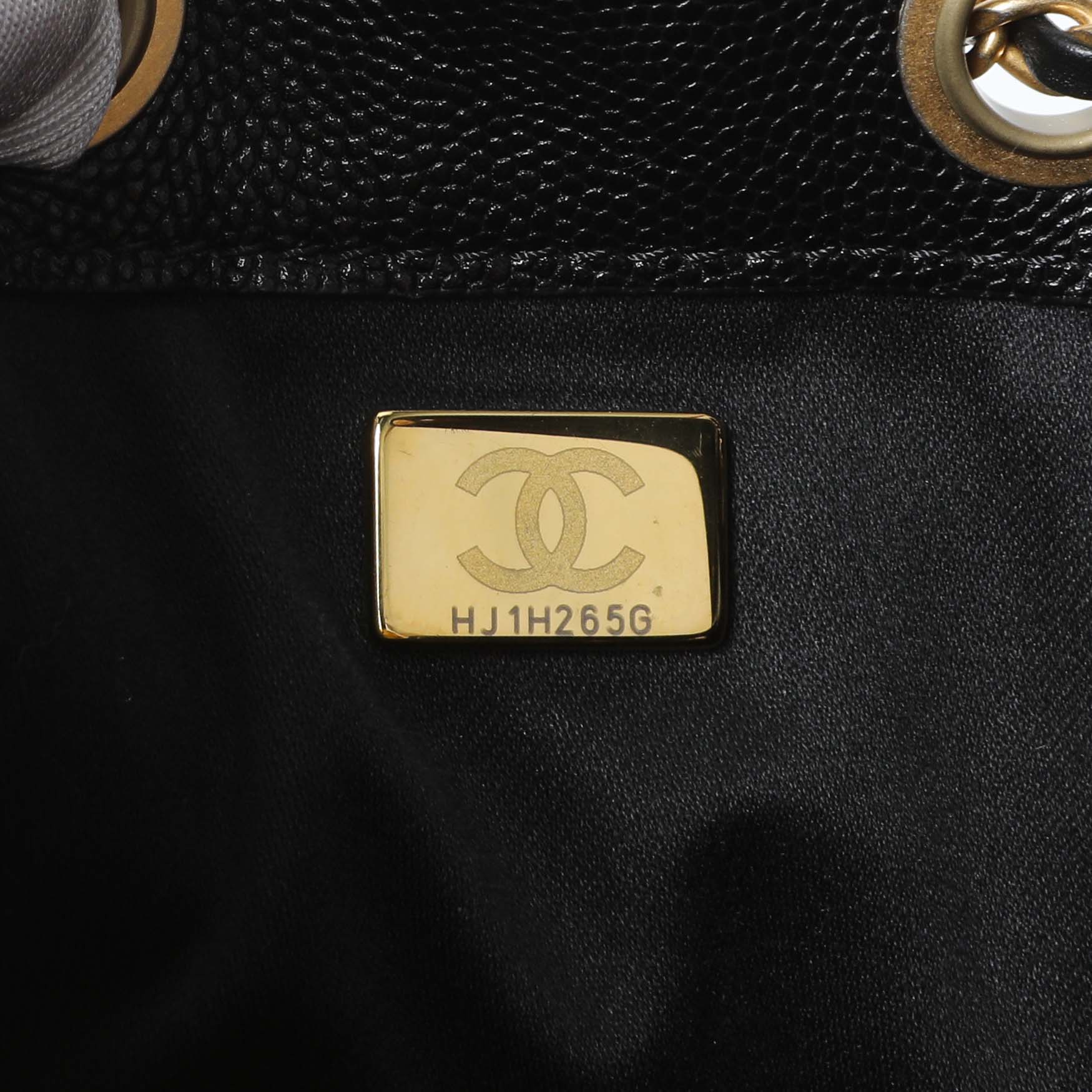 Exclusive Chanel Black Caviar Quilted Small Chanel 25 Handbag — Alternate View 10