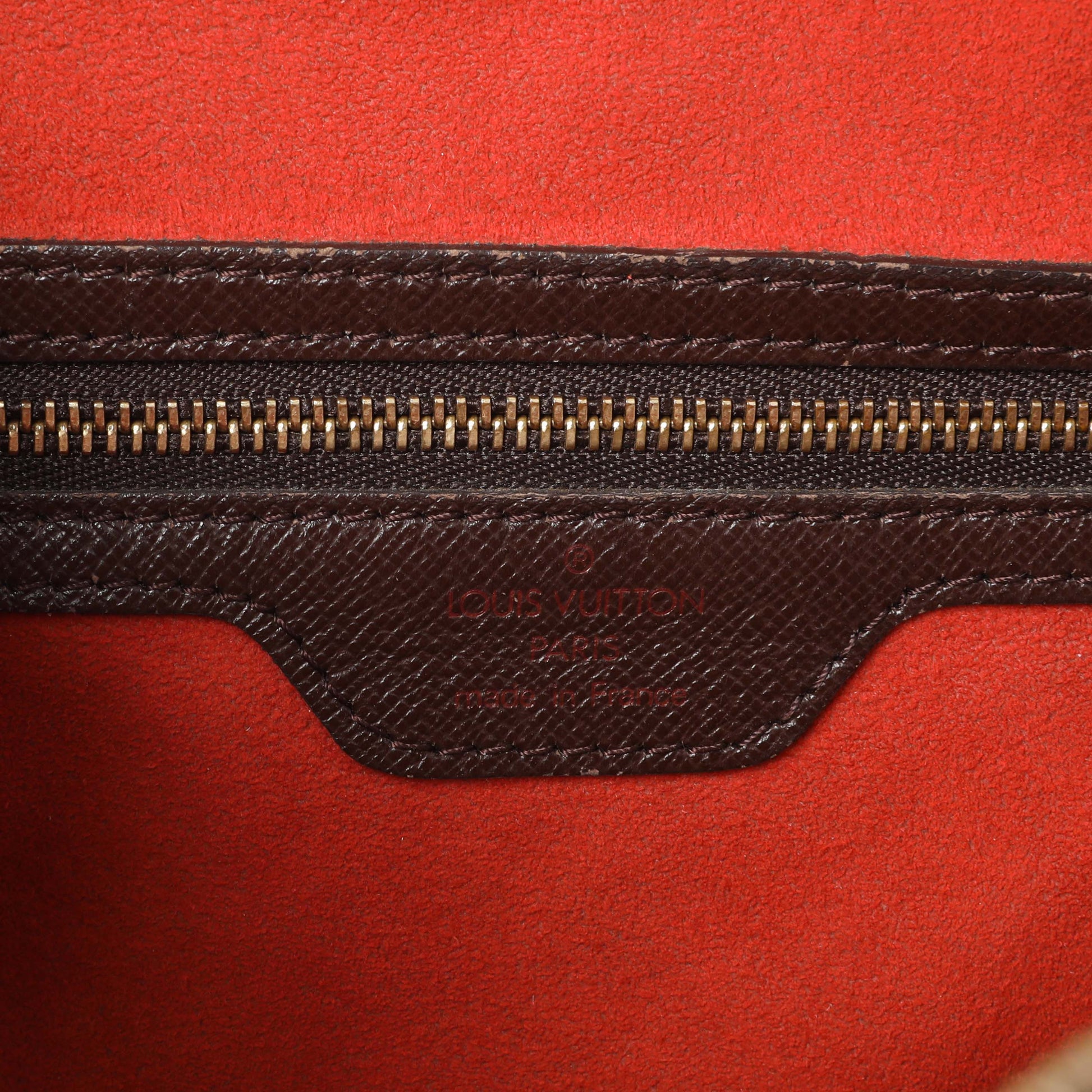 Exclusive Louis Vuitton Damier Ebene Triana Bag — Detail View