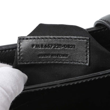 Exclusive Saint Laurent Black Patent Le 5 A 7 Hobo — Lifestyle View