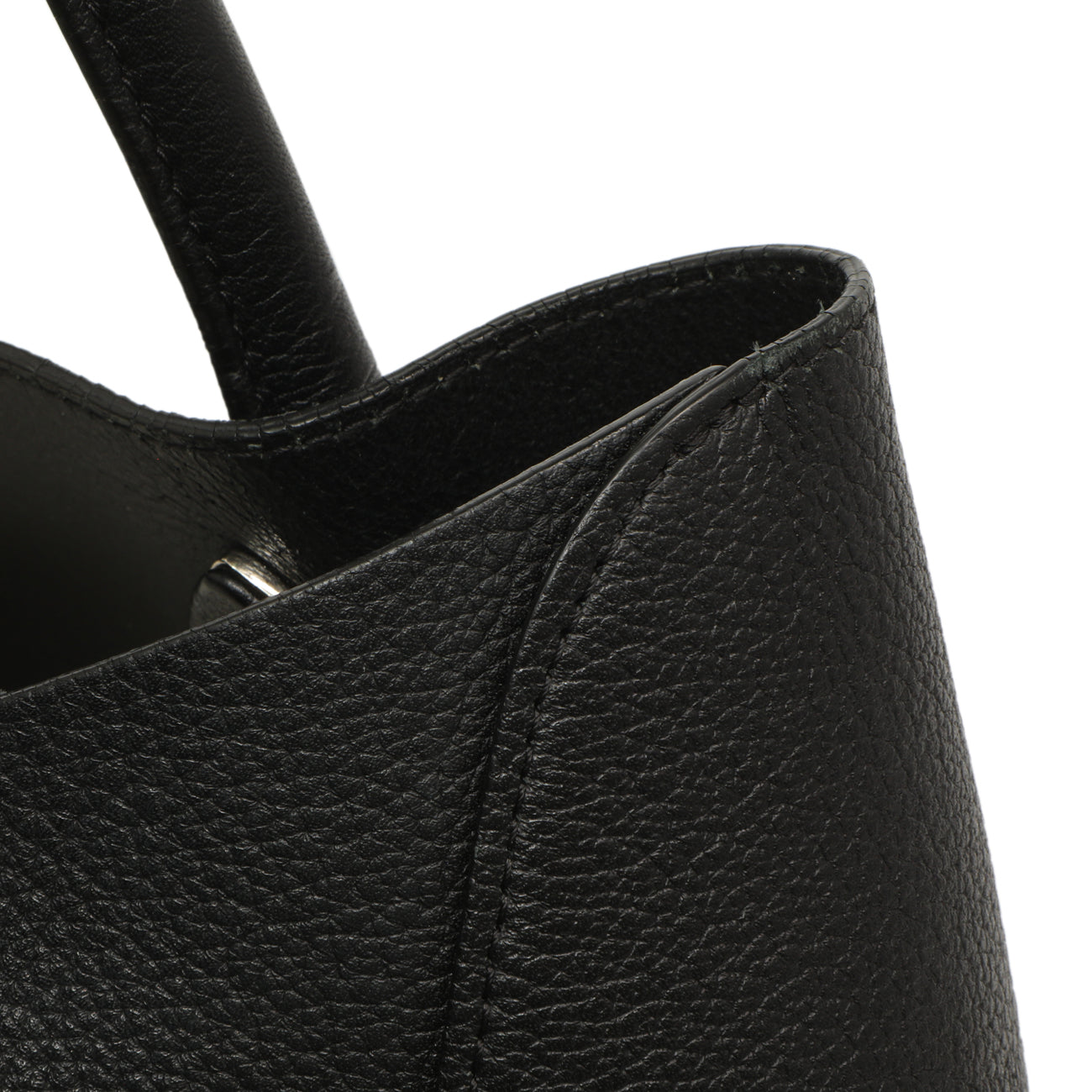 Exclusive Christian Dior Black Grained Calfskin Large Open Bar Tote — Alternate View 11