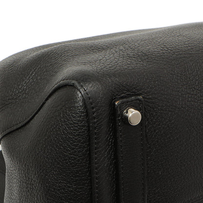 Exclusive Christian Dior Black Grained Calfskin Large Open Bar Tote — Top View