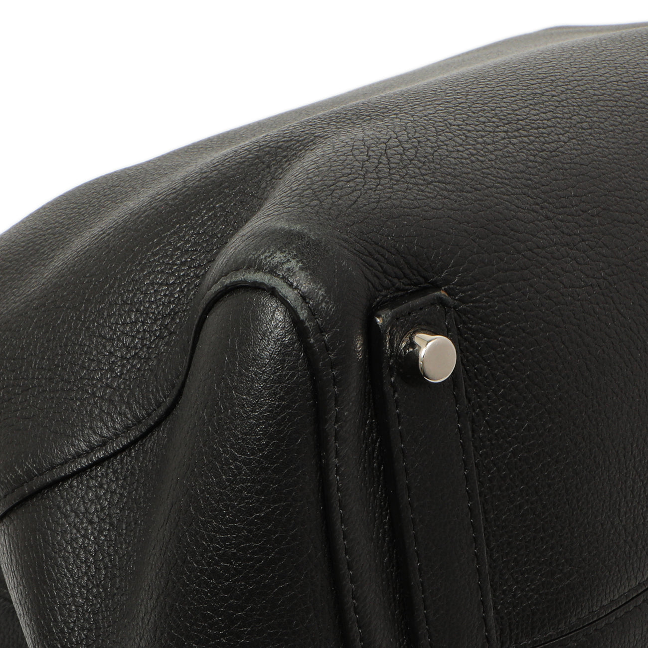 Exclusive Christian Dior Black Grained Calfskin Large Open Bar Tote — Lifestyle View