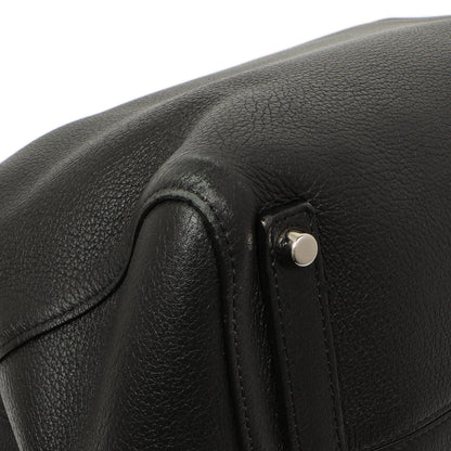 Exclusive Christian Dior Black Grained Calfskin Large Open Bar Tote — Lifestyle View