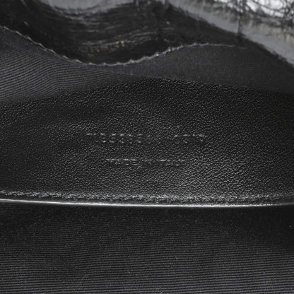 Exclusive Saint Laurent Black Crinkled Calfskin Matelasse Monogram Baby Niki Chain Satchel — Alternate View 10