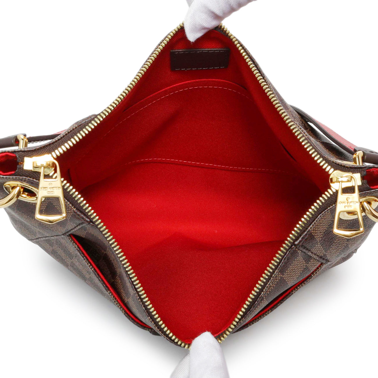 Exclusive Louis Vuitton Damier Ebene South Bank Besace — Top View