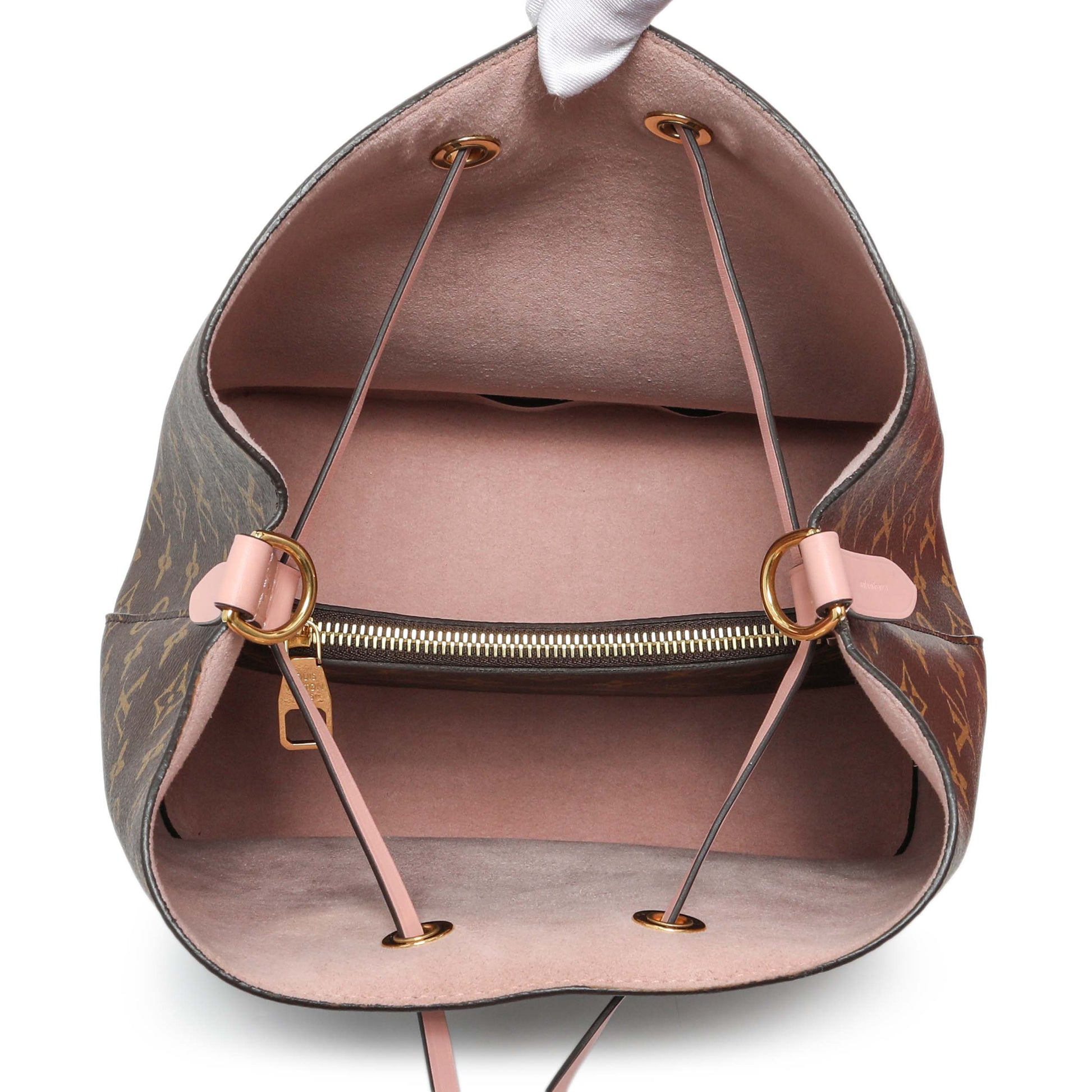Exclusive Louis Vuitton Monogram Rose Poudre Neonoe MM — Top View