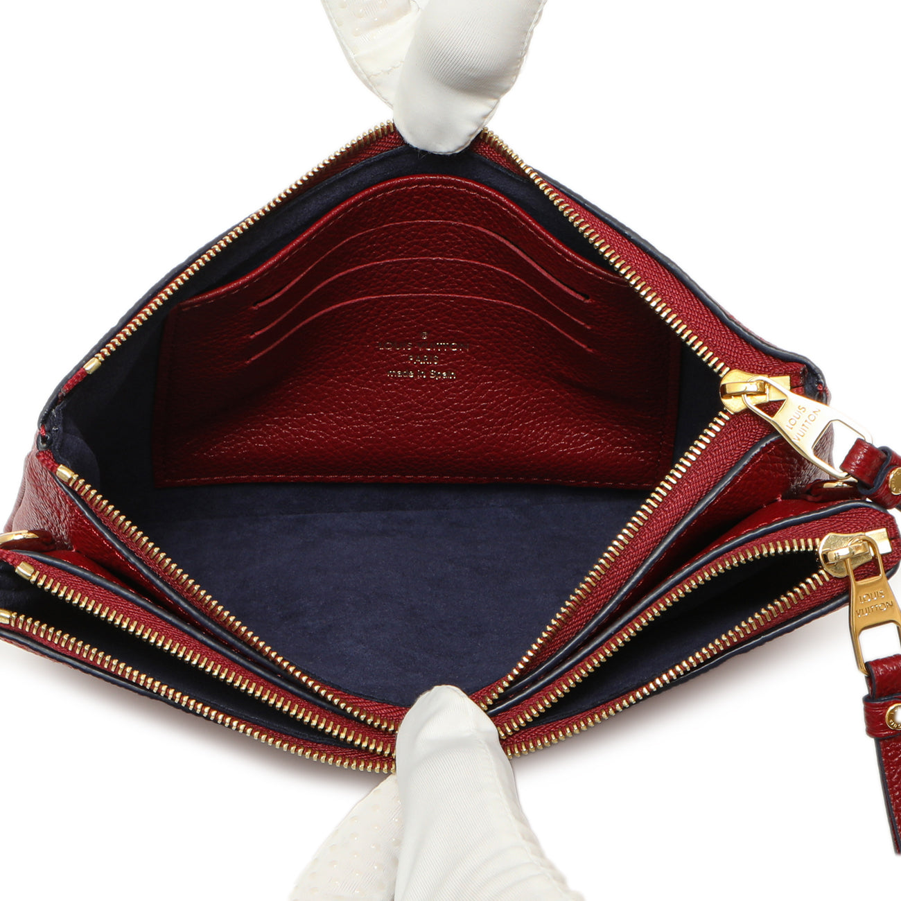Exclusive Louis Vuitton Cherry Berry Empreinte Double Zip Pochette — Top View